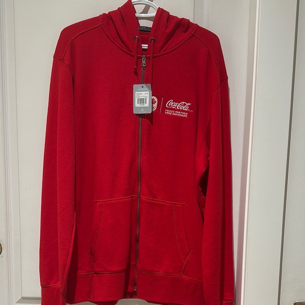 Nwt. Coca-Cola Red Zip-Up Hoodie